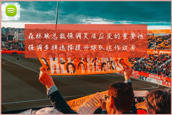 森林狼总裁强调灵活应变的重要性强调多样选择提升球队运作效率